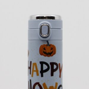 Halloween thermosfles licht blauw